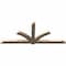 Ekena Millwork Redmond Smooth Timber Gable Bracket, Douglas Fir, 108"W x 45"H x 3 1/2"D x 5 1/2"F, 10/12 Pitch GBW108X45X0406RED00SDF - alternate 5